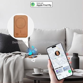 Find My kućište za kartice sa magnetskim držačem za iOS (PU materijal, 130 mAh baterija, Find My sučelje, magnetsko pričvršćivanje)