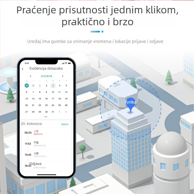 Lokalizator osoblja M8, memorija 256 MB, GPS preciznost 20 m, vijek baterije 168 h