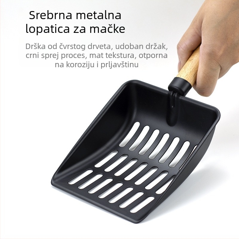 Metalna lopatica za mačji pijesak – pogodna za mačke
