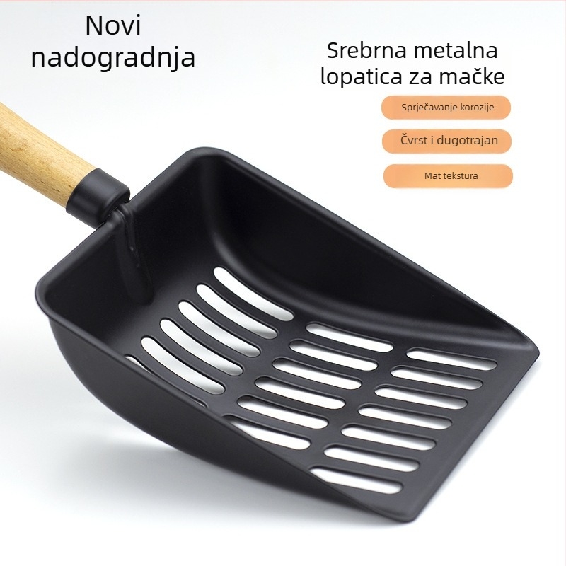 Metalna lopatica za mačji pijesak – pogodna za mačke