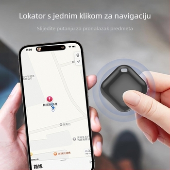 Lokalizator za sprječavanje gubitka za starije osobe, kućne ljubimce i djecu – dvostruki sustav f02-b, GPS pozicioniranje, domet 20 m, kompatibilan s Androidom i iOS-om, težina 7,4 g
