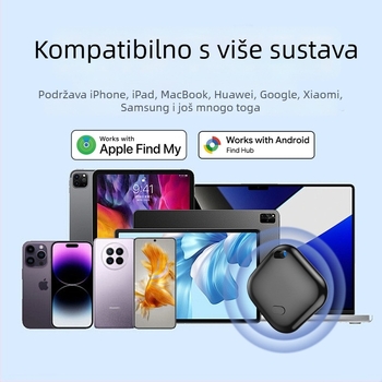Lokalizator za sprječavanje gubitka za starije osobe, kućne ljubimce i djecu – dvostruki sustav f02-b, GPS pozicioniranje, domet 20 m, kompatibilan s Androidom i iOS-om, težina 7,4 g
