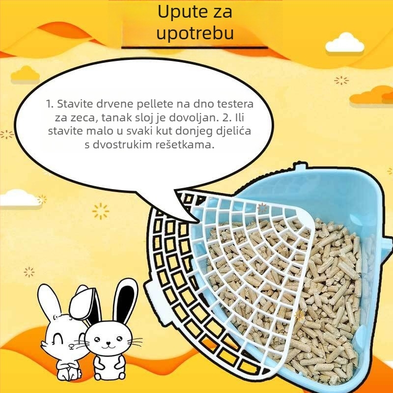 Posteljina od drvenih čipova (breza i bor), 2.5 kg, upija mokraću i smanjuje miris