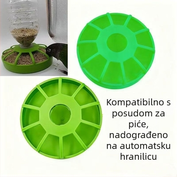 Hrana za papige – okrugla kutija za hranu s dizajnom protiv prskanja, plastika, porijeklo Guangdong, marka Favorite Four, za ptice