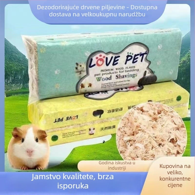 Drvena piljevina za male kućne ljubimce – apsorpcija mokraće i deodoriranje, 500 g, zimsko zagrijavanje