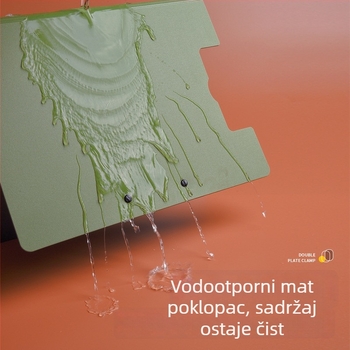 Dvostruki klip za A4 dokumente, PP stezaljka, dimenzije 315×232 mm, debljina ploče 1,4 mm