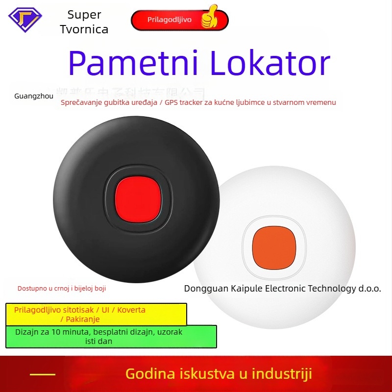 Caple AD002 Uređaj protiv gubitka za Android i iOS s pozicioniranjem, težina 9,1 g, ABS kućište