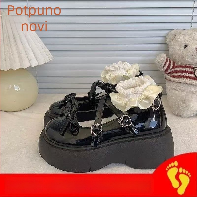 Mary Jane cipele od PU kože, debeli potplat, niski kitten heel, slip-on s jednom kopčom, ženske casual obuće