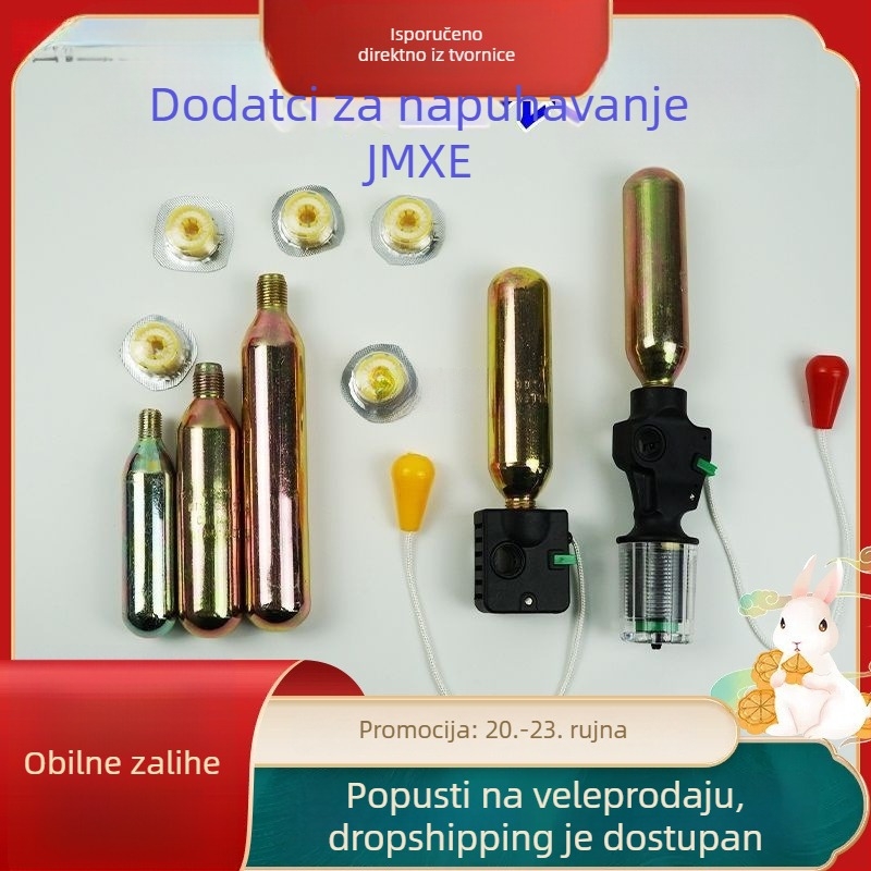 CO2 cilindar za nafukljivi prsluk za spašavanje, 33 g / 24 g, tableta osjetljiva na vodu, dodatak za prsluk