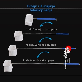 Mreža za kozice – sklopiva 3D okrugla mreža za akvarij, nehrđajući čelik/nylon, 0,4 kg