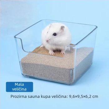 Dvostruka hamster kupaonica i toalet s pijeskom