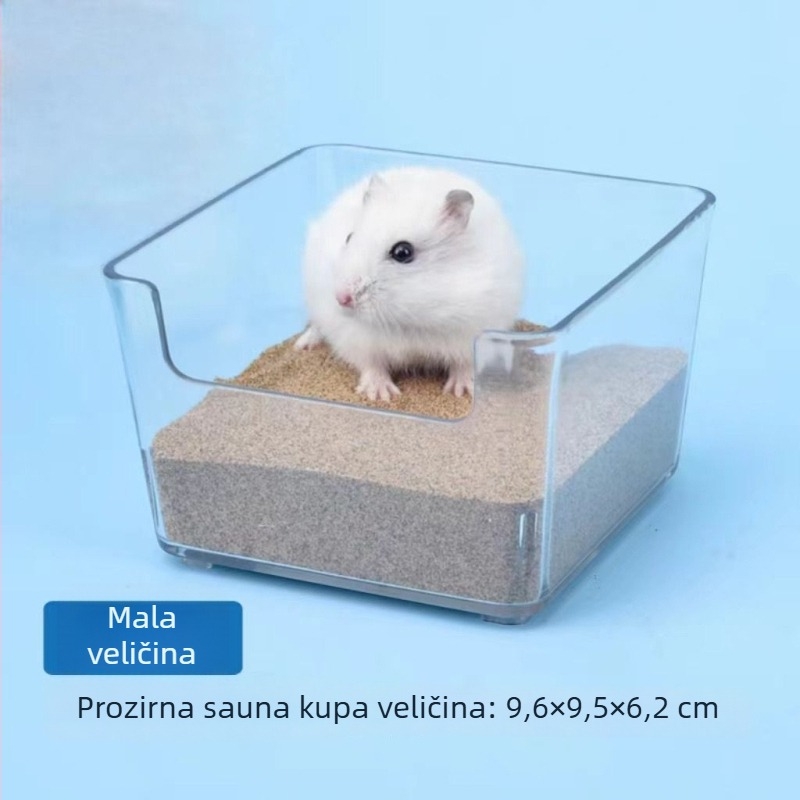Dvostruka hamster kupaonica i toalet s pijeskom