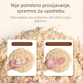 Podlog za hamster od drvenih strugot s deodoransom i pijeskom za mokraću – ljetni set dodataka za habitat