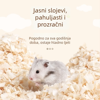 Podlog za hamster od drvenih strugot s deodoransom i pijeskom za mokraću – ljetni set dodataka za habitat