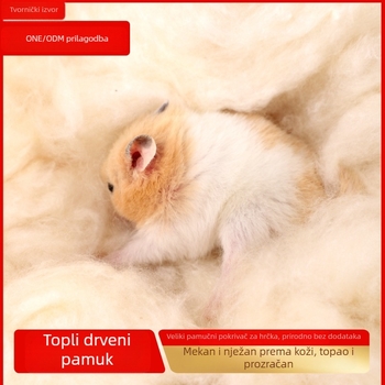 Hamster kapok pamučna posteljina, zimska grijaća podloga za male kućne ljubimce, materijal: papir-pamučno vlakno, deodorirajuće drvene strugotine