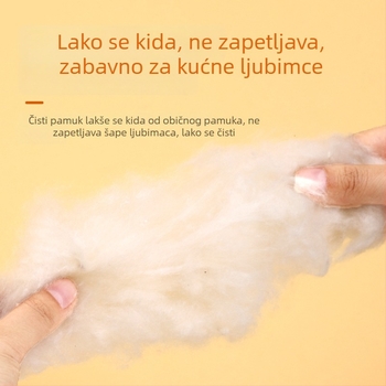 Hamster kapok pamučna posteljina, zimska grijaća podloga za male kućne ljubimce, materijal: papir-pamučno vlakno, deodorirajuće drvene strugotine