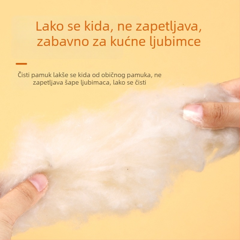 Hamster kapok pamučna posteljina, zimska grijaća podloga za male kućne ljubimce, materijal: papir-pamučno vlakno, deodorirajuće drvene strugotine