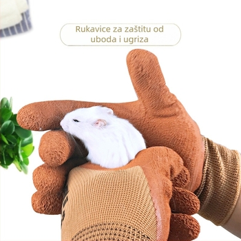 Zaštitne rukavice za hamster protiv ugriza – najlon premaz, Han Han Pet marka, kućni ljubimci oprema, 1 par