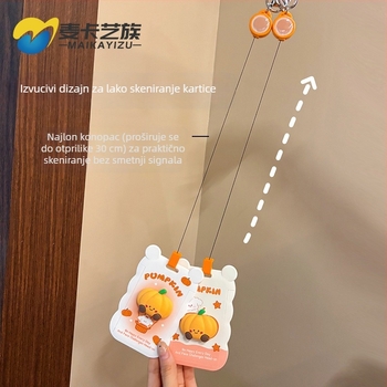 Držač kartice s razvlačnim remenom (badge reel), Cartoon stil, ABS materijal, za studentske kampus kartice i službene iskaznice