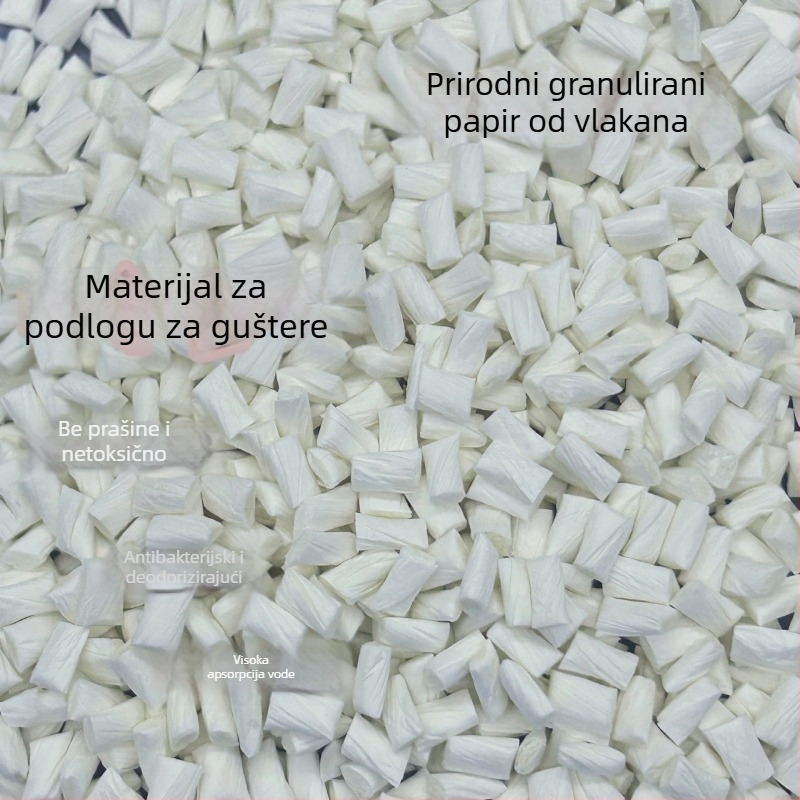 Ekološki papirnati granulirani podlog za gmazove i mala kućna ljubimca, visoka apsorpcija, netoksičan (Materijal: drvo; Marka: Hesheng; Kategorija: dodaci za hranu kućnih ljubimaca; Uvoz: Ne)