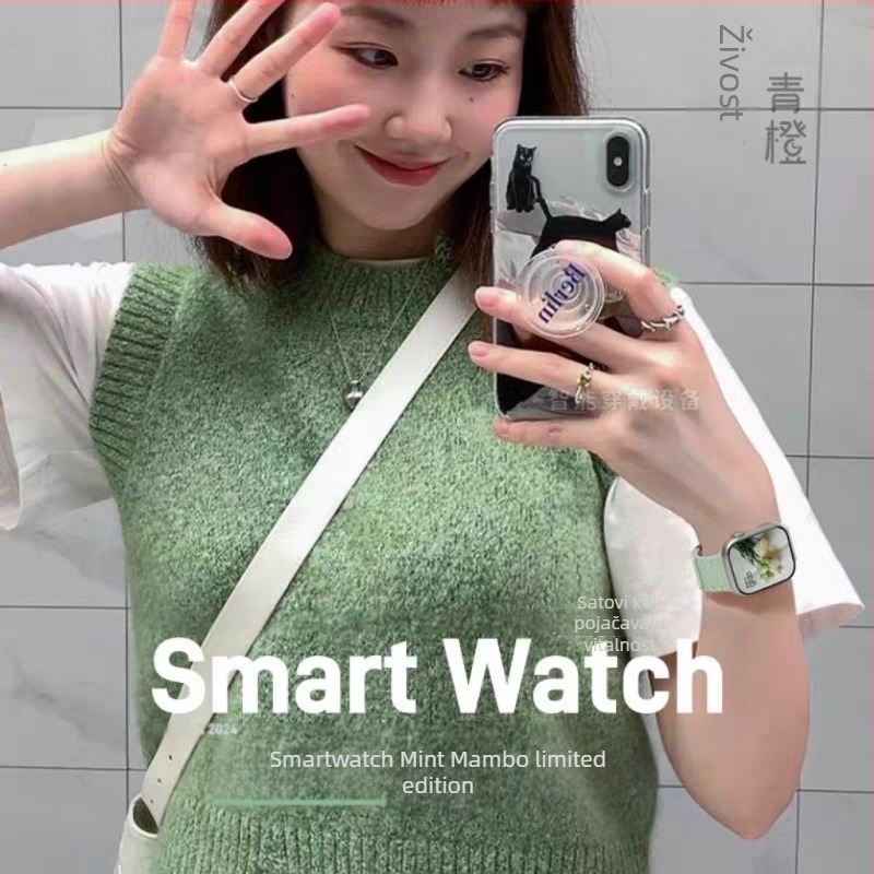 S10 pametni sat s silikonskim kaišem, utor za SIM karticu, cilindrični brojčanik, vodootporan