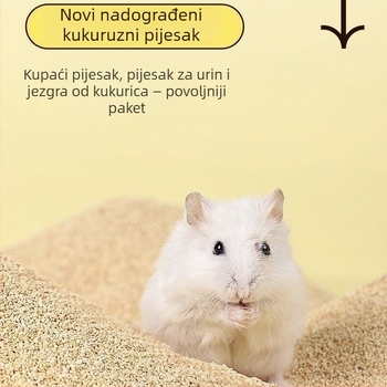Hamsterova hlađenje posteljina s kukuruznim klasama, ultra-fine čestice, upijajući urin pijesak i deodorirajuće čestice (Materijal: Drugo; Podrijetlo: Drugo; Uvoz: Ne; Kategorija: Hrana za kućne ljubimce)
