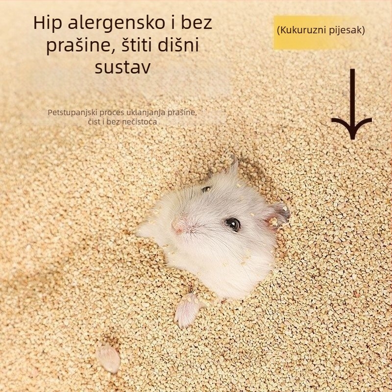 Hamsterova hlađenje posteljina s kukuruznim klasama, ultra-fine čestice, upijajući urin pijesak i deodorirajuće čestice (Materijal: Drugo; Podrijetlo: Drugo; Uvoz: Ne; Kategorija: Hrana za kućne ljubimce)