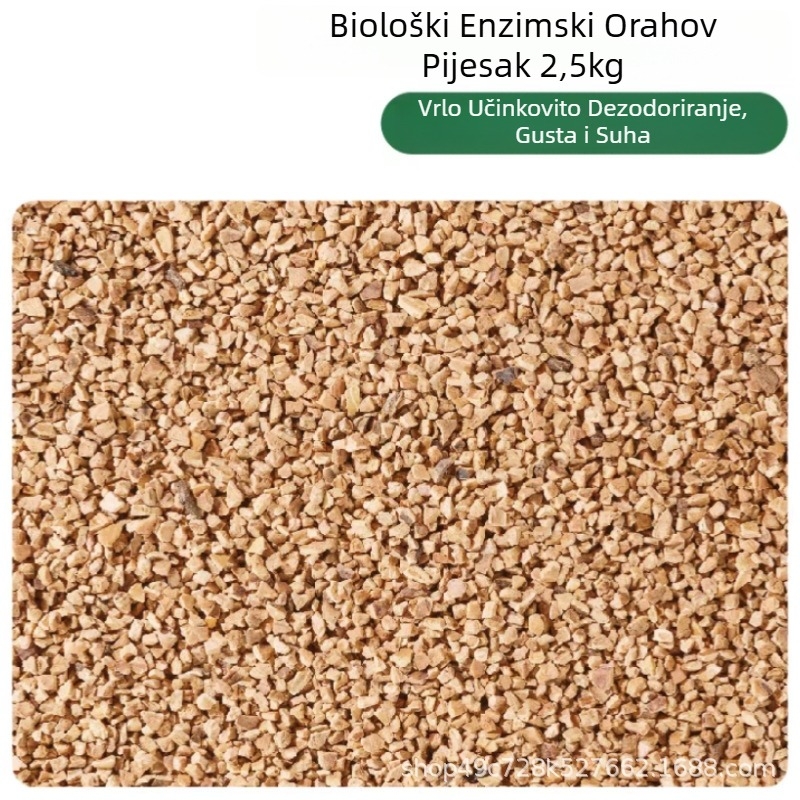 Podloga za hrčke: orahov pijesak, bez prašine; Materijal: Orah; Šifra proizvoda: Walnut sand; Marka: OEM