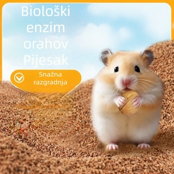 Dezodorirajuća podloga za hrčke s orašastim pijeskom i pilje od papira i pamuka – Golden Bear