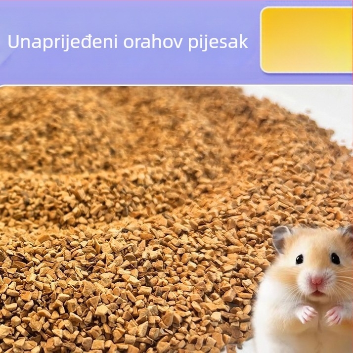 Dezodorirajuća podloga za hrčke s orašastim pijeskom i pilje od papira i pamuka – Golden Bear