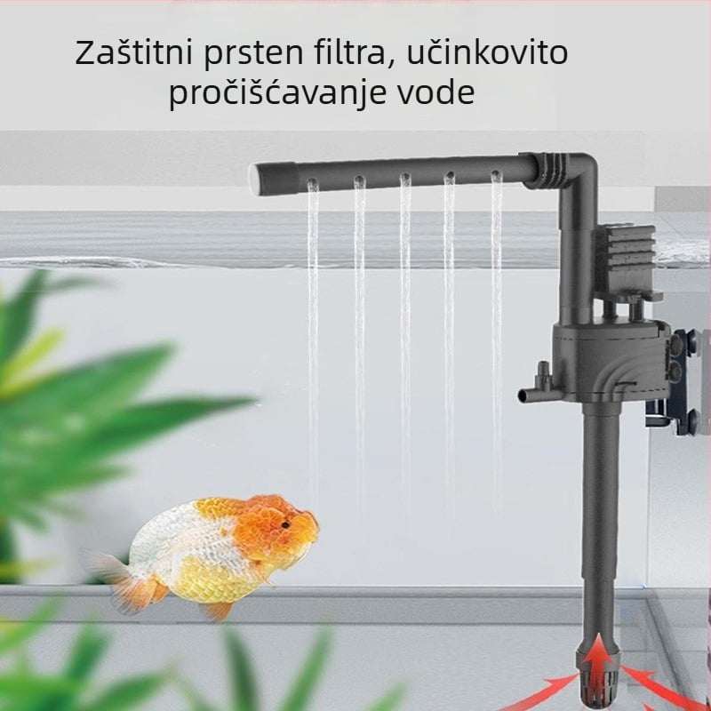 Potopna pumpa za vodu – tiho djelovanje; usisnog tipa; plastično kućište; 0,5 kg; pogodno za izmjenu vode i vrtne fontane