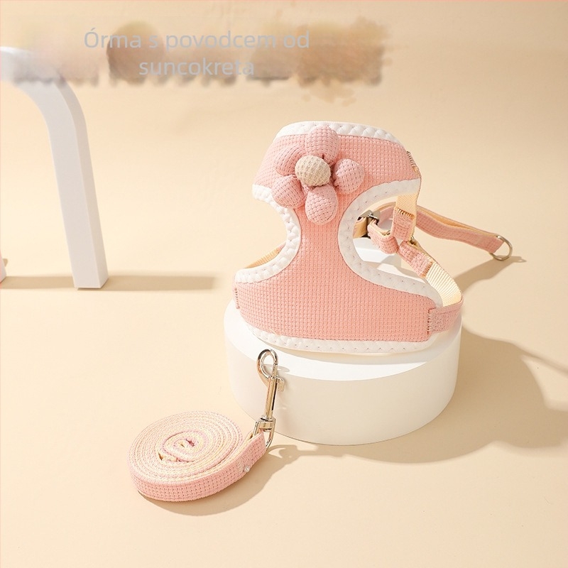 Prsni pojas u stilu veste za mačke i manje do srednje pse, podesiva prsna traka, poliester tkanina, pakiranje 20