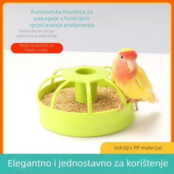 Automatska hranilica za ptice za cockatiele i lovebirdse, vanjska hranilica i napojnik, PP materijal, Lin xiang