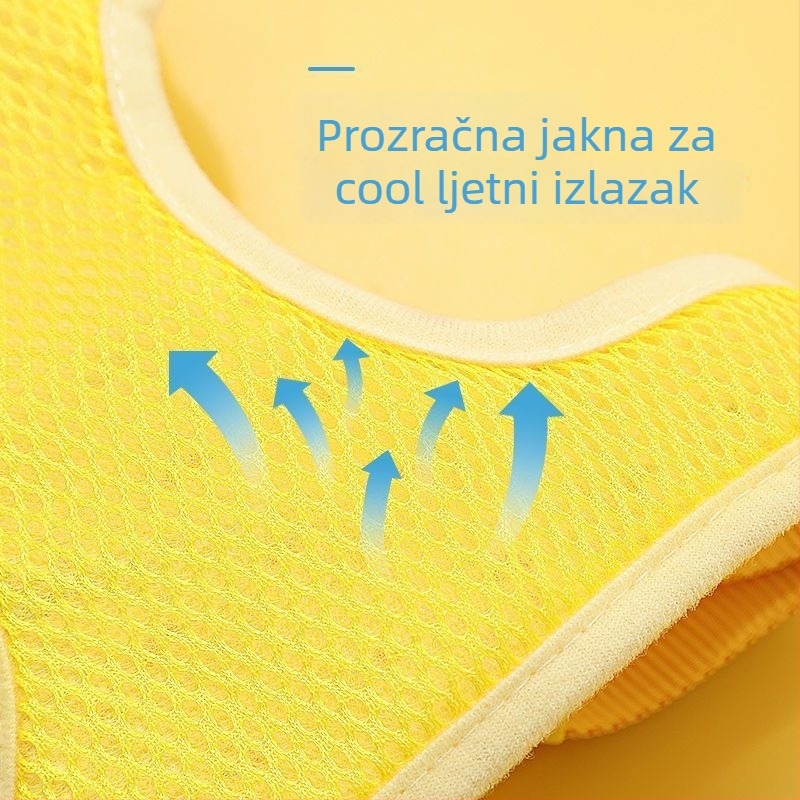 Harnes za mačku s dizajnom protiv ispadanja, podesiva, od najlona