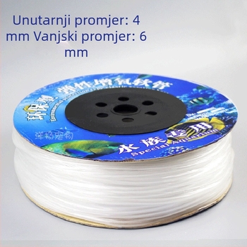 Dodatak cijevi za oksigenaciju akvarija, PVC, 4×6 mm, 1,4 kg