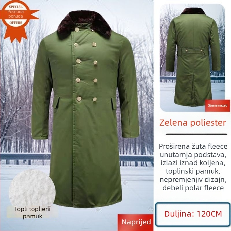 Kamuflažni zimski kaput od pamukasto-mješane tkanine za odrasle, unisex