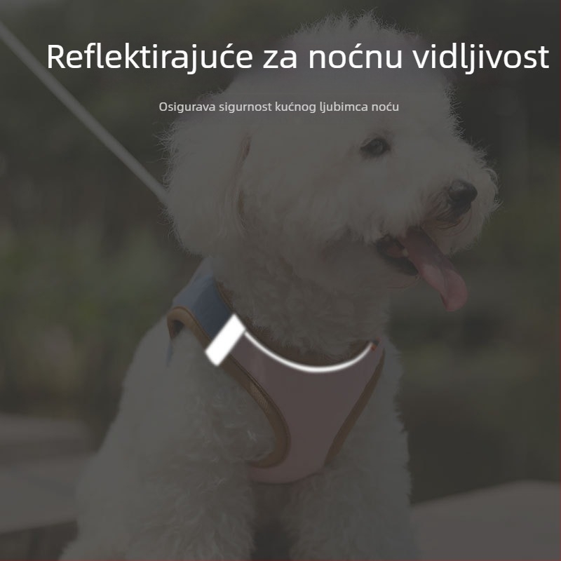 Jim Babe Set mačaka — Harnas i Pojas u stilu prsluka, prozračna pamuk + kratki pliš, Reflektirajući