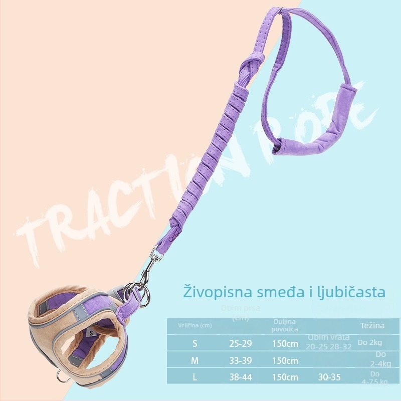 Mačji prsni harn s užetom, neproduživa, za vanjsku upotrebu