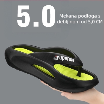 Muške japanke EVA s debelim protukliznom đonom, mladenački stil, ljeto 2025