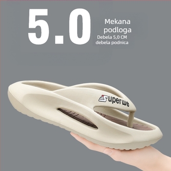Muške japanke EVA s debelim protukliznom đonom, mladenački stil, ljeto 2025