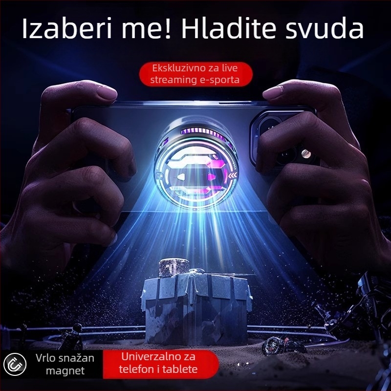 Magnetski hladnjak za telefon s poluvodičkim hlađenjem, stolna ili podna podrška, brzo hlađenje