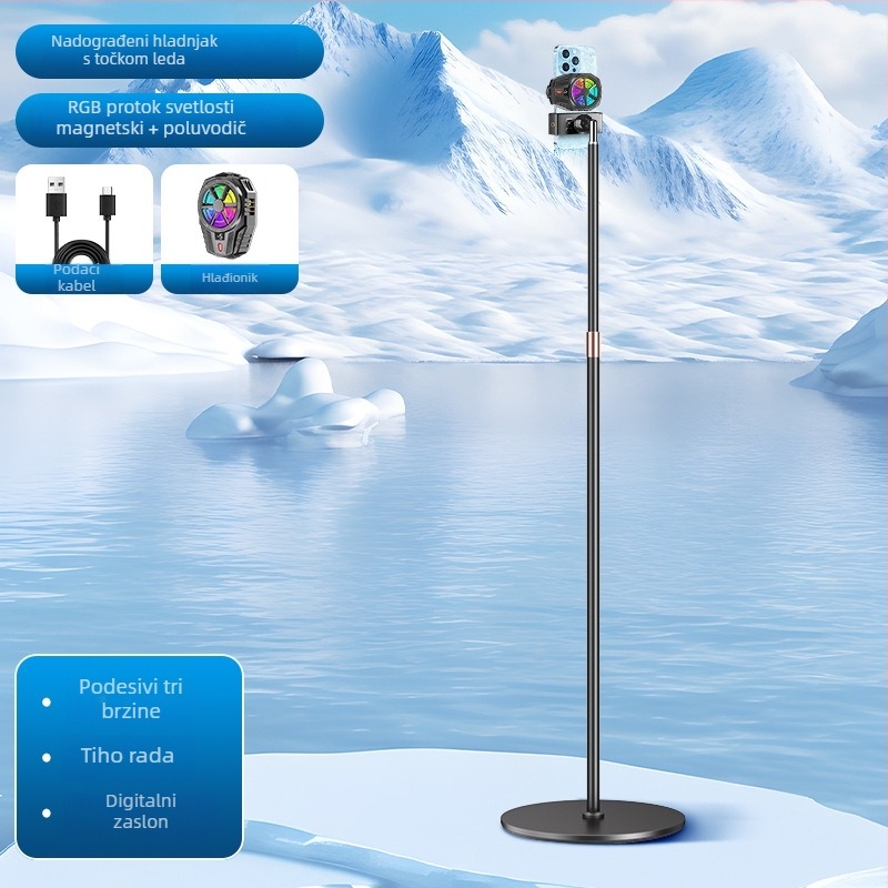 Magnetski hladnjak za telefon s poluvodičkim hlađenjem, stolna ili podna podrška, brzo hlađenje