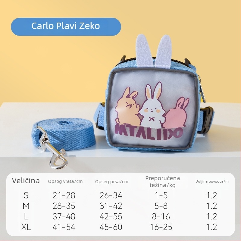Mačja prsna šnala; materijal: platno i web traka; za mačke; nije teleskopski (Materijali: platno i web traka; Za mačke; Nije teleskopski)
