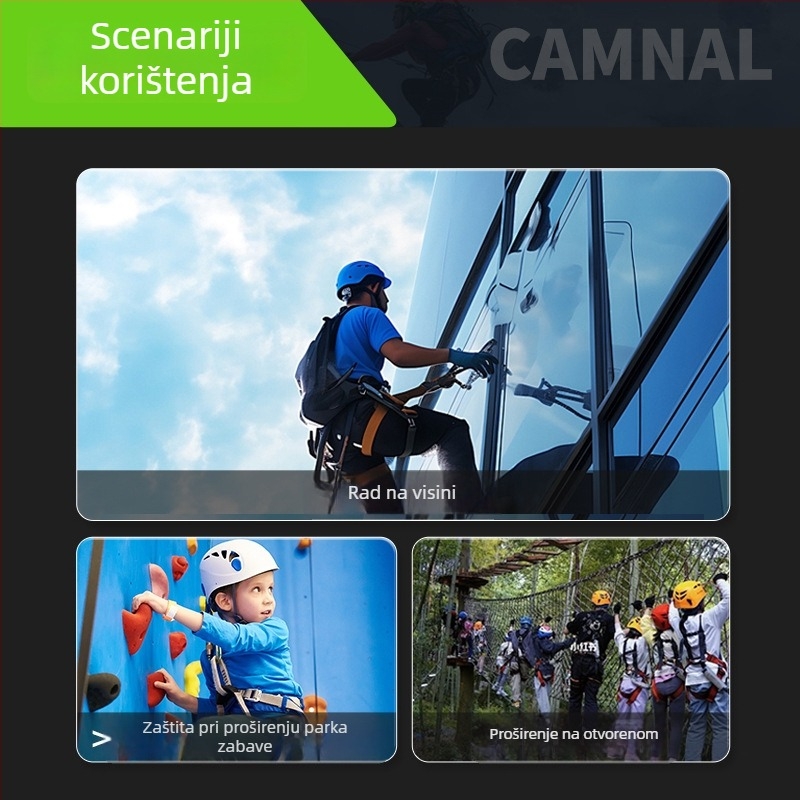 Canle sajla za penjanje s krajem Oxtail — zaštita za spašavanje, pakiranje 100 kom., licencirana privatna oznaka