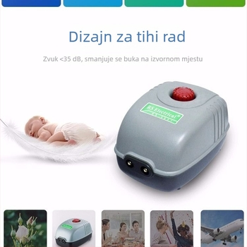 Pumpa za kisik akvarija – izuzetno tiha, snažna, kompaktna, dvostruki izlaz za kućnu upotrebu