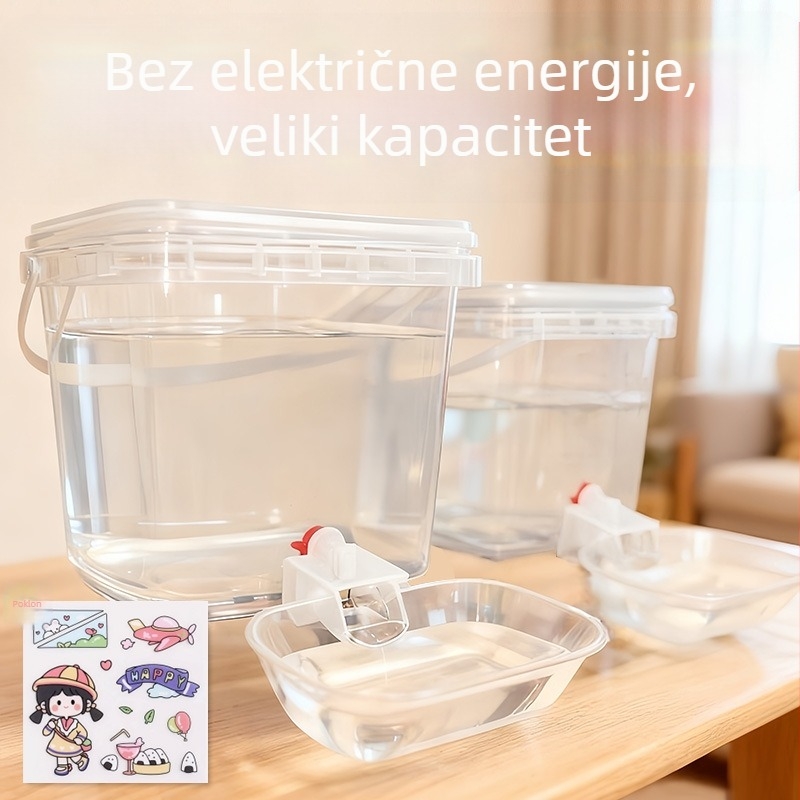 Plastična posuda za vodu za kućne ljubimce, bez električne energije, velikog kapaciteta, za mačke
