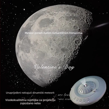 Projektor zvjezdane noći s dizajnom letećeg tanjura, ugrađena litijska baterija, ručna kontrola, Taiwan instalacija