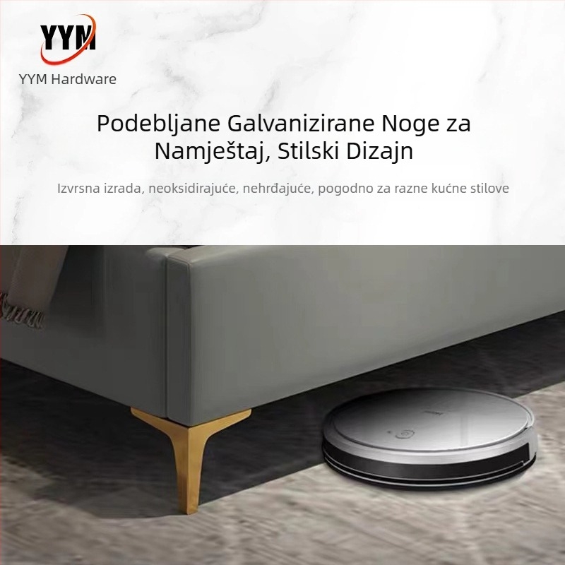 Metalne noge namještaja s trostrukom podrškom, debele noge