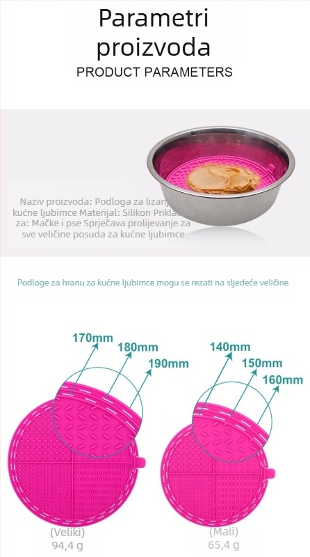Silikonska podložica za lizanje za mačke, Harma Star, pakiranje 80 kom, pribor za kućne ljubimce