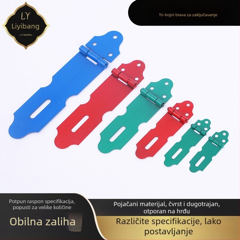Željezni trobojni zaključni mehanizam za vrata i ormariće Li yibang, model 50.65.75.100.125.150, za vrata, prozore, ladice i ormare, moderni minimalistički stil
